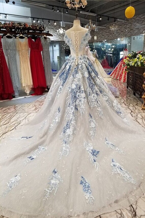 Tessuto Tulle Floreale Con Pizzo - Larghezza 91 Cm - Morbido E Colorato - Per Abiti Fai Da Te, Sposa, Decorazioni E Accessori - 3