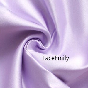 Thick Matte Satin fabric Ivory Satin fabric For Girl Dress, Wedding Background, Wedding dress, bridal dress 59" width Purple
