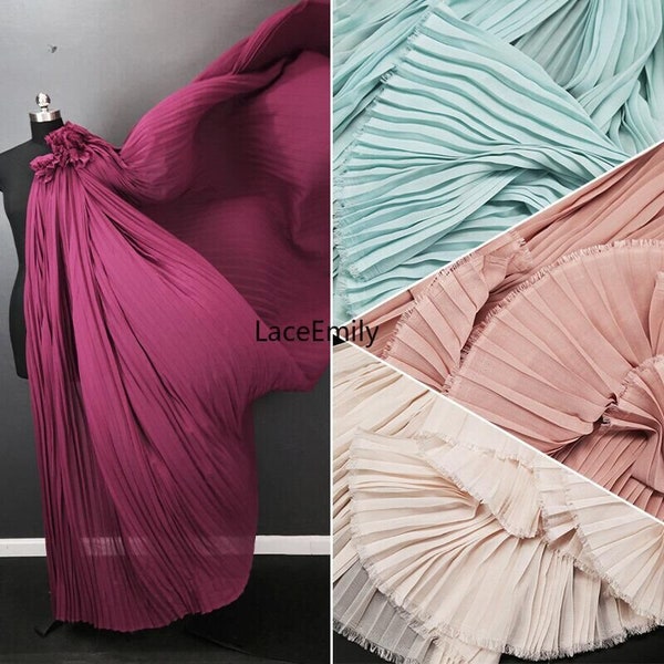 shawl chiffon pleated