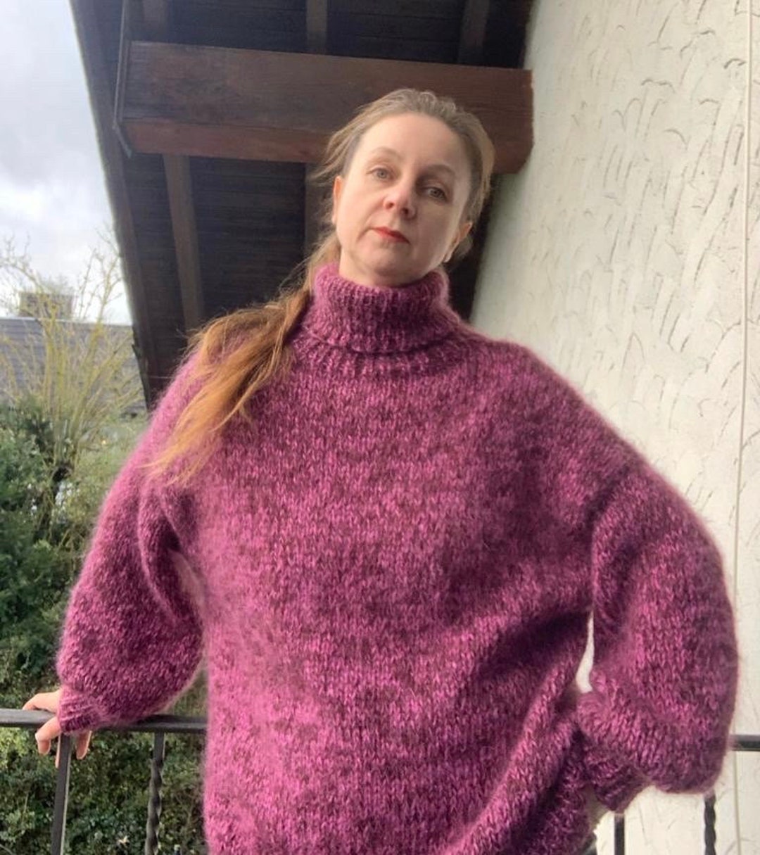 Kid Mohair Sweater Knitted Mohair Sweater Etsy