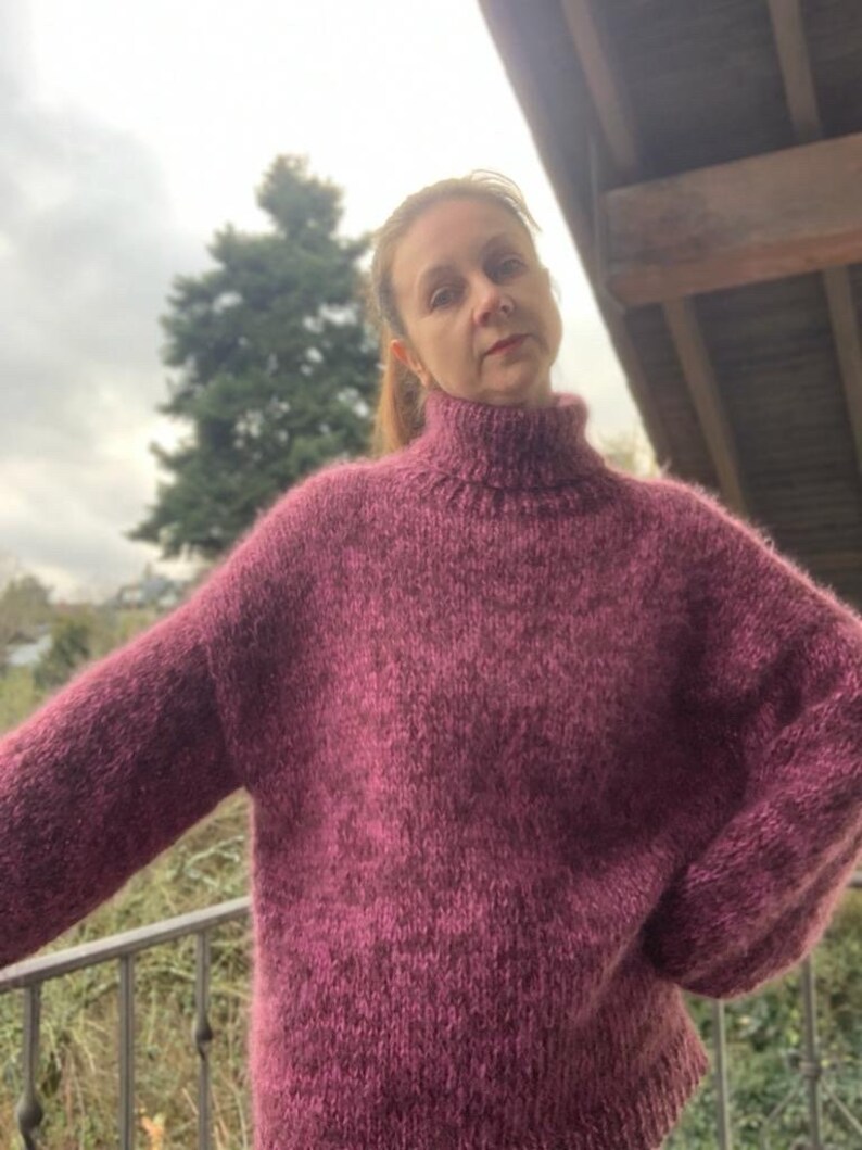 Kid Mohair Sweater Knitted Mohair Sweater Etsy