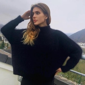 Angora Sweater l Gestrickter Angorapullover