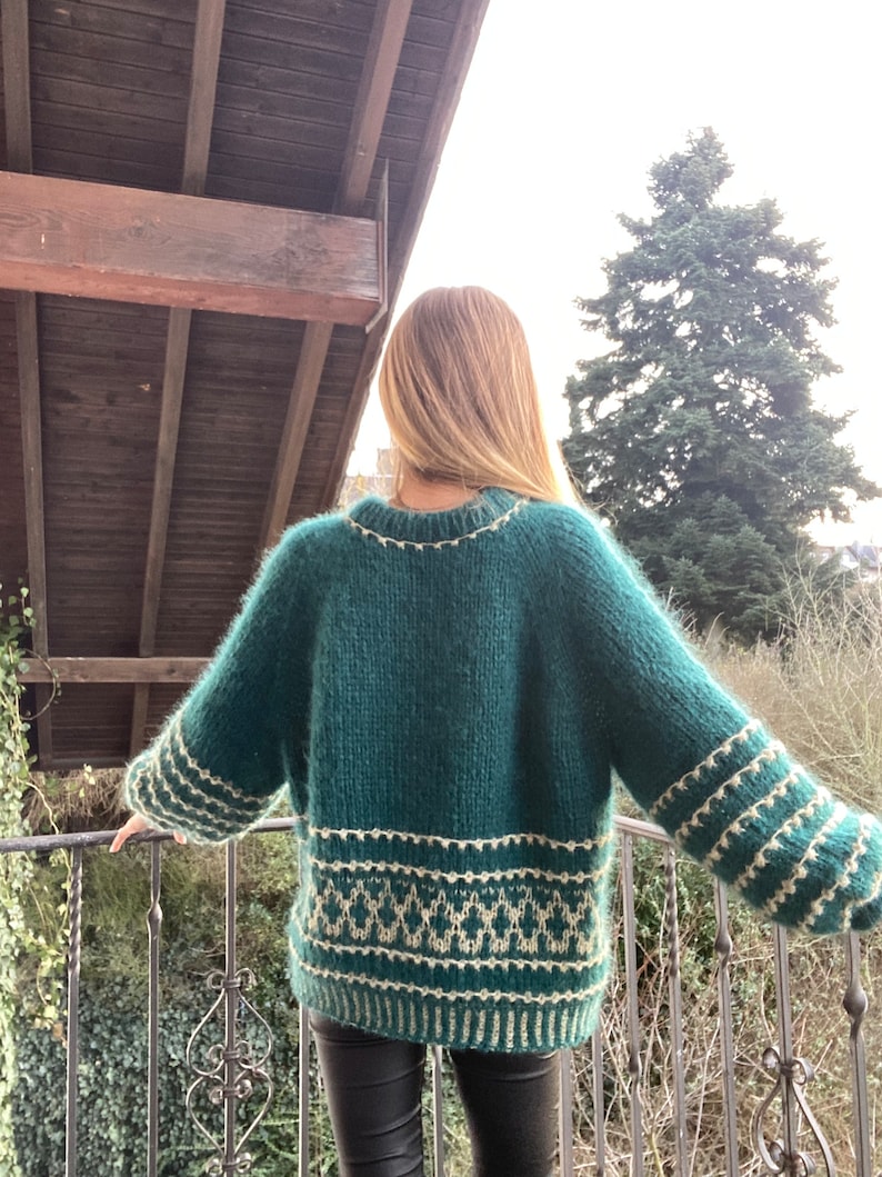 Kid Mohair Sweater Knitted Mohair Sweater Etsy