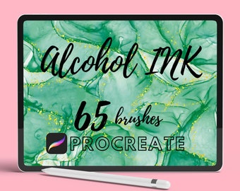 Alcohol Ink Brush Bundle für Procreate | Procreate Brush Bundle Alcohol Ink | Procreate Brush Pack