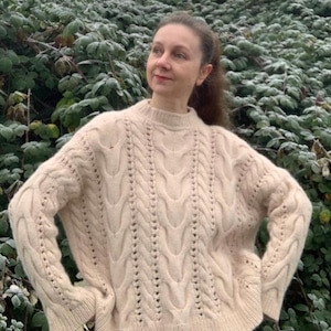 Angora Sweater l Gestrickter Angora-Pullover