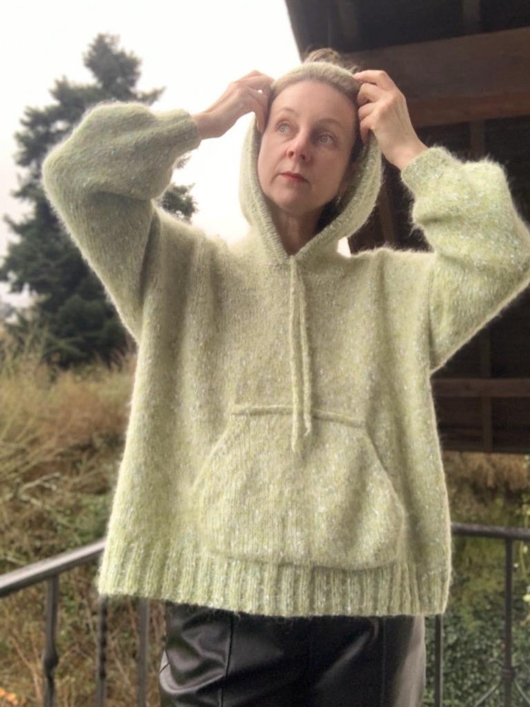 【お年玉セール特価】 Kid Mohair Hoodie | Knitted Mohair Sweater - Etsy ジャケット・アウター