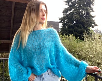 Mohair Pullover | Mohair weiche Bluse