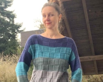 Gestrickter Merino Pullover