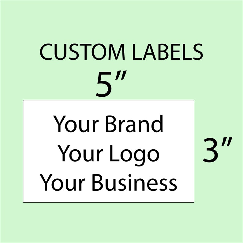 Custom 3 X 5 Glossy Poly Labels Die Cut/round Corners - Etsy UK