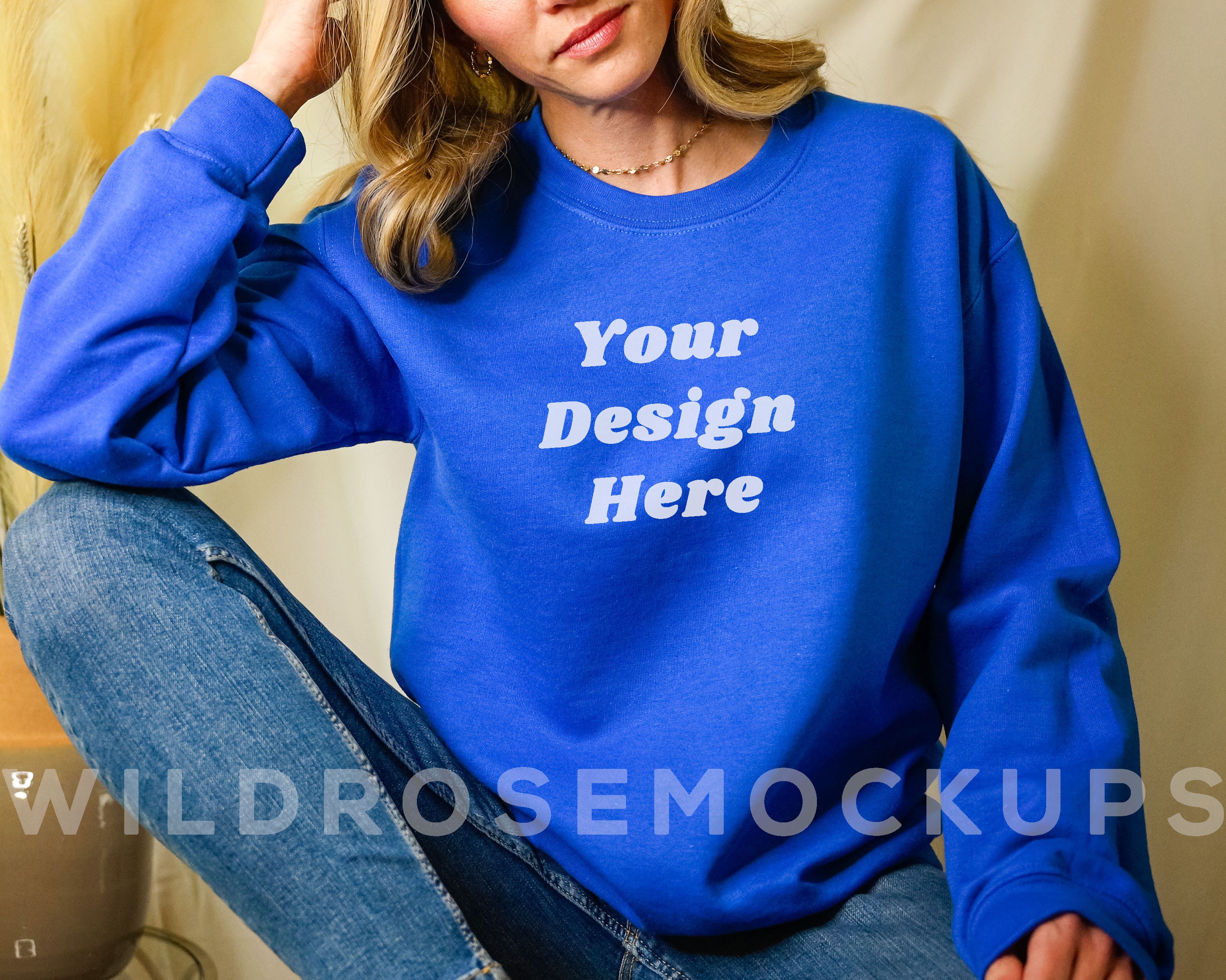 black royal blue sweatshirt