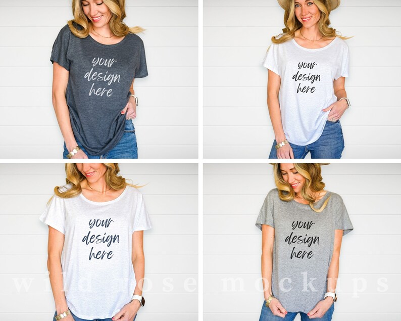 Next Level Mockup Bundle, Model Mock Up Bundle, Heather Vintage Tshirt Mockups, Next Level 6760 Triblend image 5