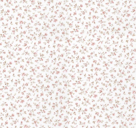 Westfalenstoffe Kyoto weiß rosa Blüten Baumwolle Webware Druckstoff Öko Tex