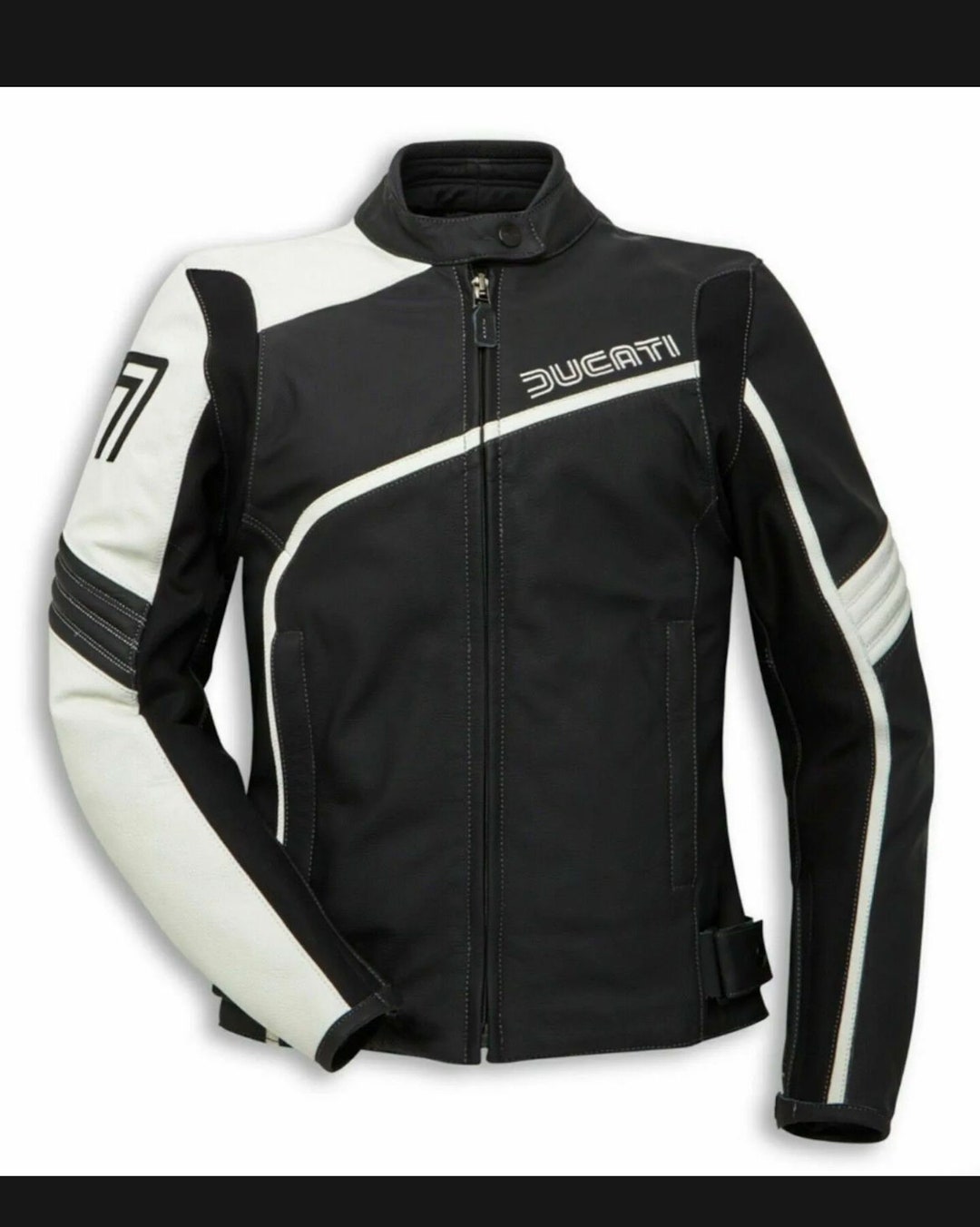 Hand Made Biker Jacket Ducati Motogp Motorcycle Leather Jacket Etsy