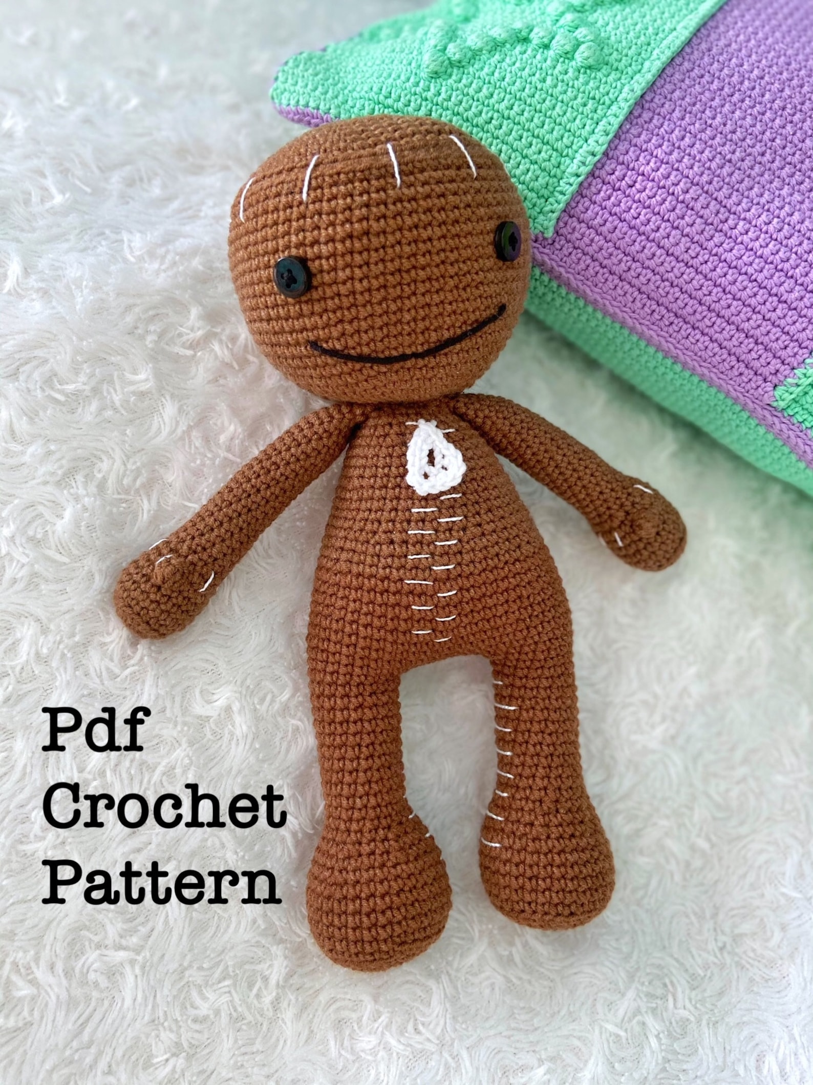 Sackboy Amigurumi Crochet Pattern in PDF Sackboy crochet Etsy