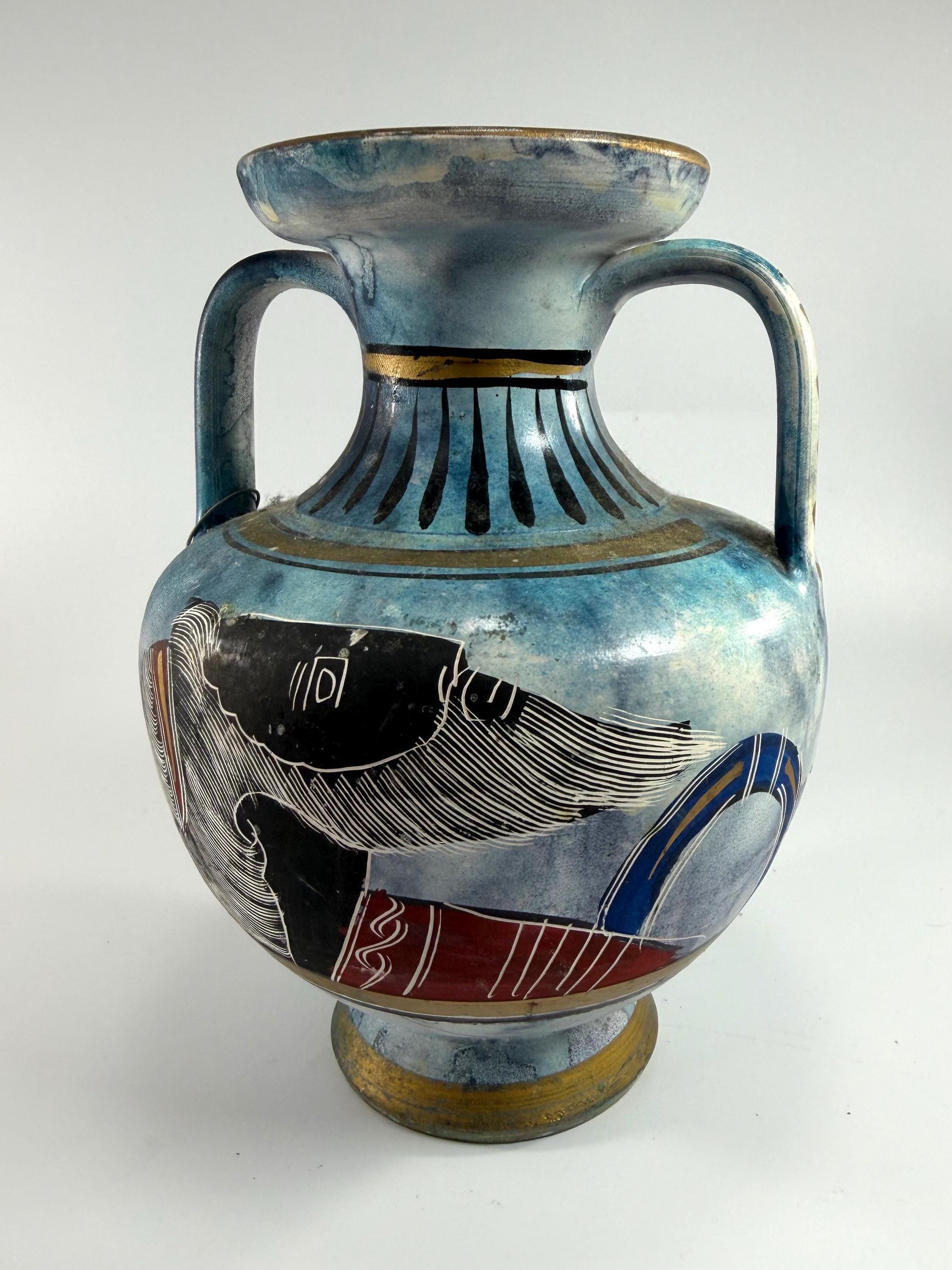 古典的なギリシャ風装飾の花瓶 Hand painted greek vase - Etsy 日本
