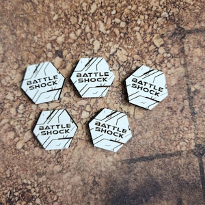 Battleshock Tokens for 40K 10th Edition! Custom designs available upon request!