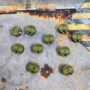 Personalized 18mm Micro Wound Counters: Tabletop Wargaming, 10 Pack