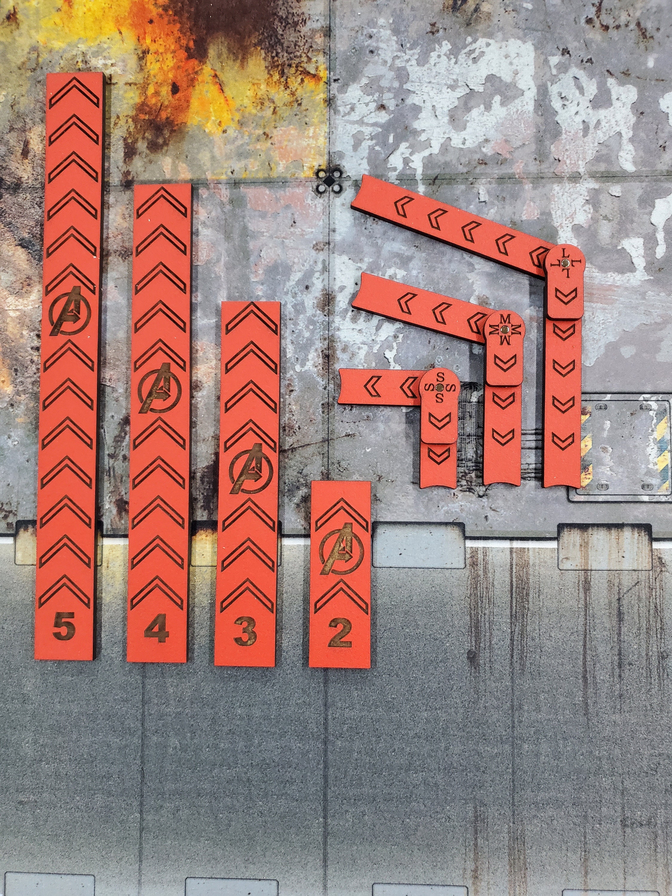 Crisis Protocol compatible, Movement Templates and Optional Rulers-- MDF & new acrylic colors added!
