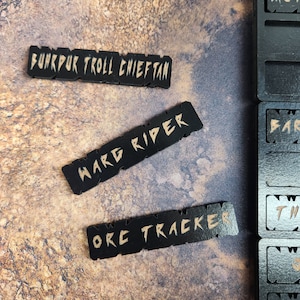 MESBG Black Tracker Additional Nameplates