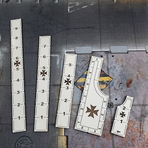 Warslammer, KT, Measuring set CUSTOMIZABLE!!!! Made in the USA!