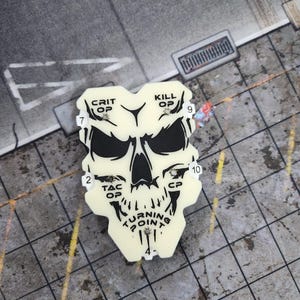 NEW 2024 &quot;SKULL EDITION&quot; Kill Team Handheld Battle Tracker your choice of faction! w/Combat Gauge for 2024 Edition Kill Team--- New design!