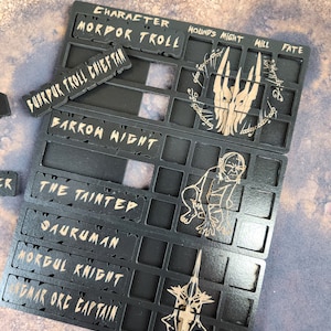 MESBG Tabletop Evil Character Stat Tracker Set