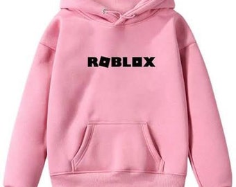 Roblox Hoodie Etsy - roblox off shoulder pink fur jacket