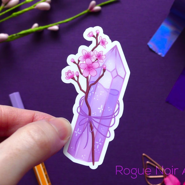 Crystal Vinyl Die Cut Sticker | Holographic or Matte Finish | For Laptops, Water Bottles, Planners