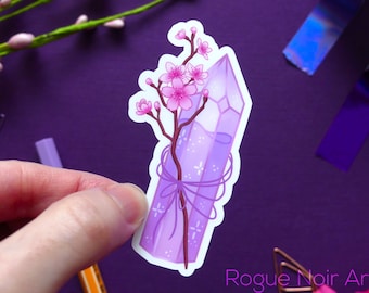 Crystal Vinyl Die Cut Sticker | Holographic or Matte Finish | For Laptops, Water Bottles, Planners