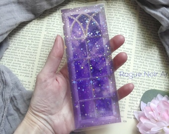 Transparent Holographic Bookmark | Celestial Design | Translucent Handmade Bookmark