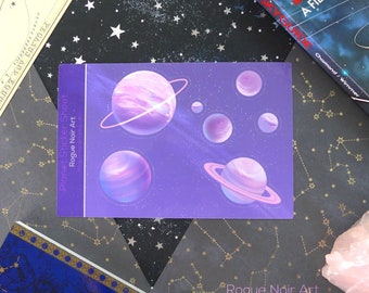 Pastel Planet Sticker Sheet: Celestial Vinyl Stickers