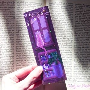holographic cat bookmark