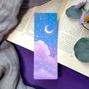 Holographic aesthetic cloud bookmark.