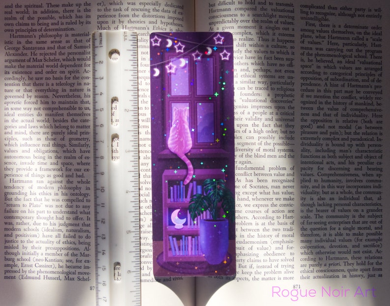 holographic cat bookmark measurements