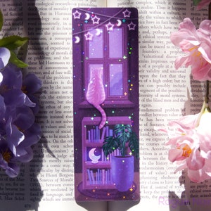 holographic cat bookmark