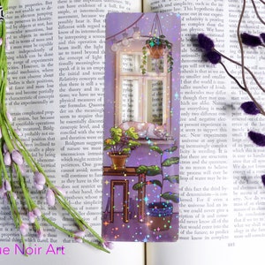 Lofi Cat Holographic Bookmark | Aesthetic Bookmark Bookmark | Cozy Vibes | Handmade Unique Bookmark image 4