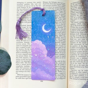 Holographic aesthetic cloud bookmark.
