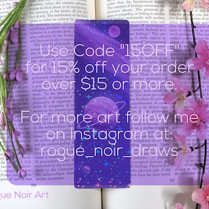 Space Bookmark: Pastel Planet Holographic Bookmark | Gifts for Space ...