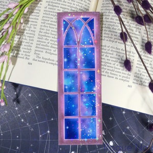 Star Window Milky Way Space Bookmark | Dreamy Vibes Aesthetic Bookmark | Handmade Holographic Bookmark