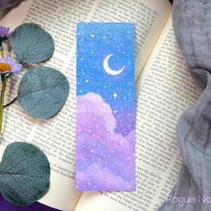 Holographic aesthetic cloud bookmark.
