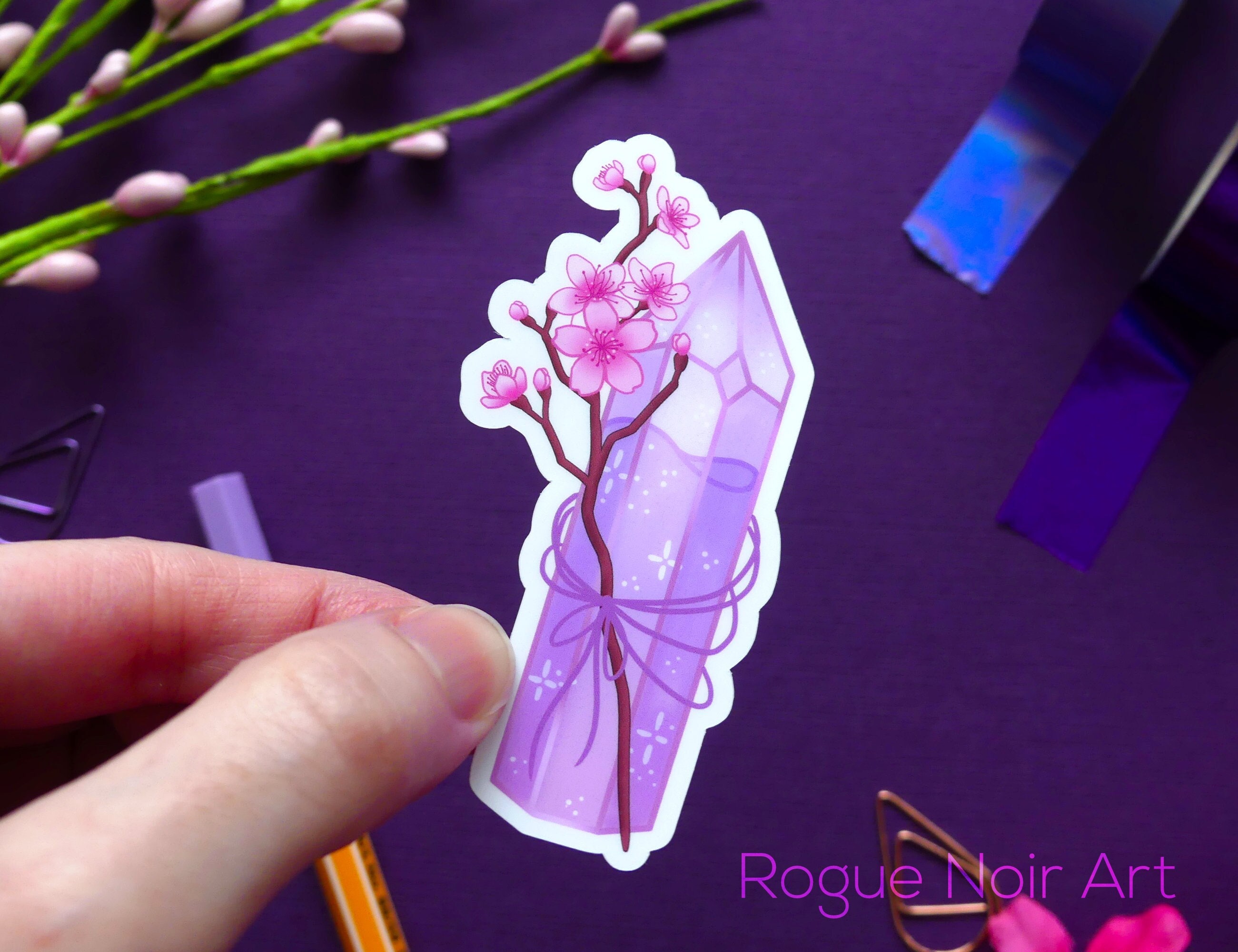Crystal Stickers ® :: Iridescent Stones :: Iridescent Rhinestone Stickers  8mm Light Pink