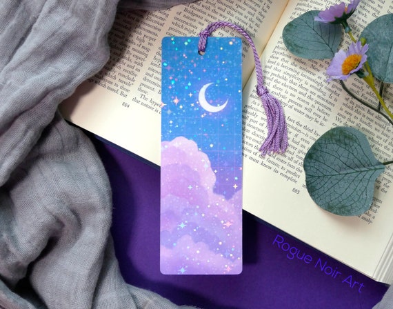 Dreamy Cloud Bookmark | With or Without Tassel | Holographic Aesthetic Bookmark | Handmade Unique Bookmark | Free Shipping