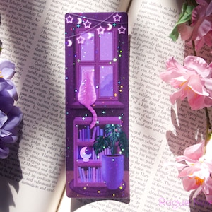 holographic cat bookmark