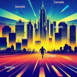 Futuristische Welt Print /Herunterladbare Digital Art Print / Cityscape / Wand Kunst / Home Decor / Büro Kunst / Geschenke für ihn / sie