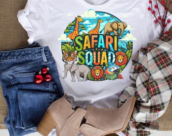 Maglietta Safari Squad: completo coordinato per la famiglia "Zoo Adventure"