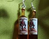 Morgan rom alcohol party earrings bottle earrings