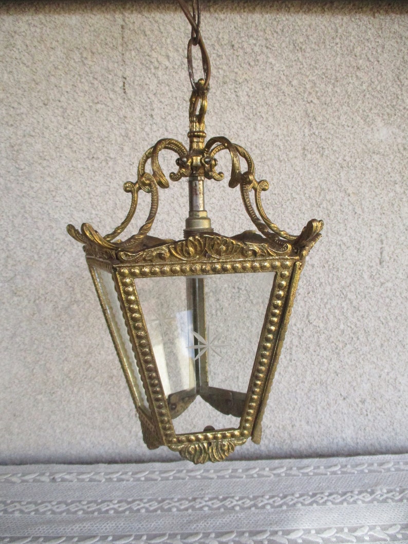 Vintage Brass Lantern zdjęcie 3