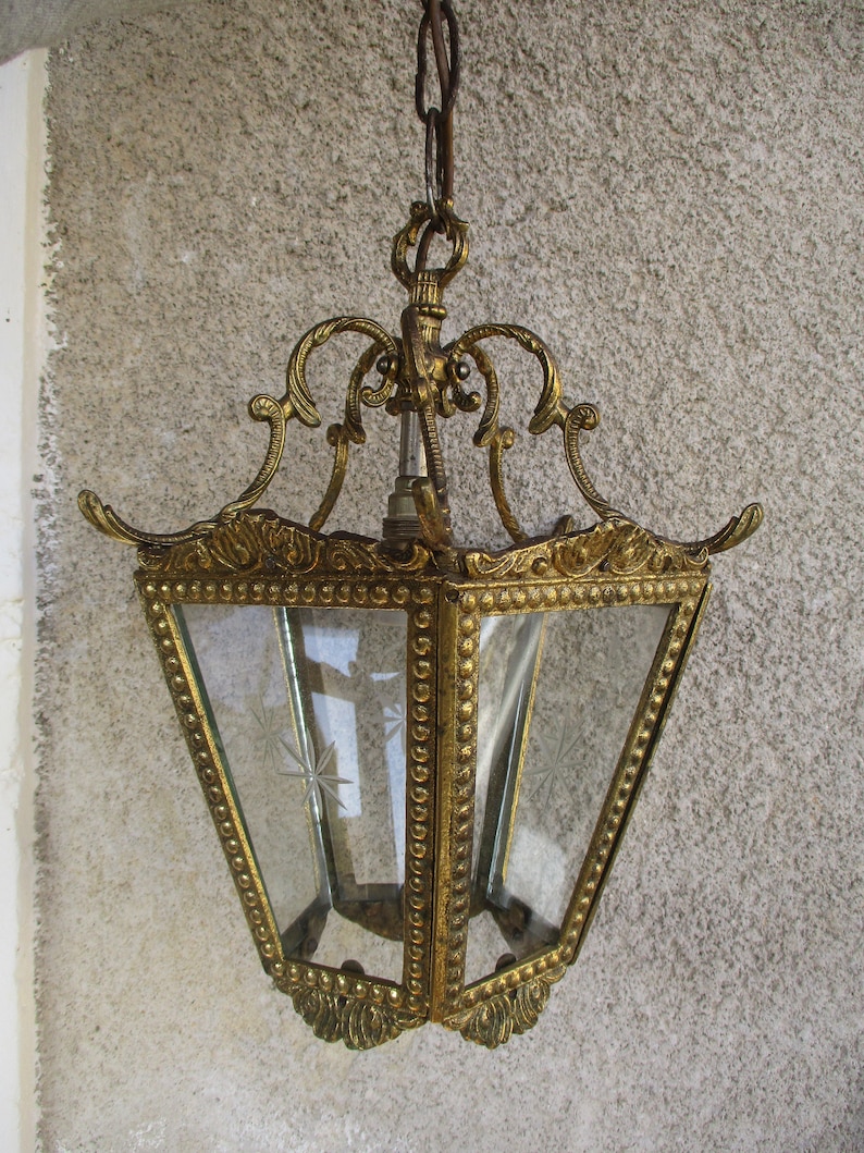 Vintage Brass Lantern zdjęcie 2