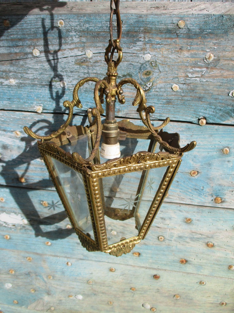 Vintage Brass Lantern zdjęcie 8