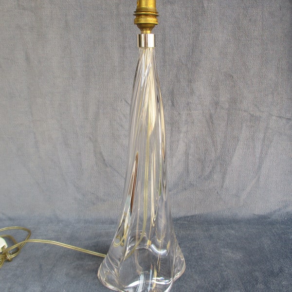 vintage Français Crystal Lampe de Table